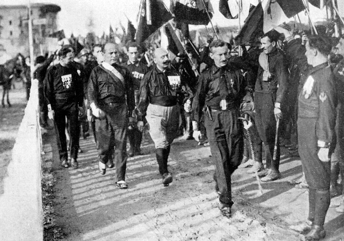 Fascism up close March on Rome 1922 Mussolini