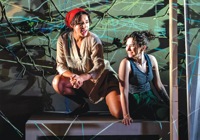 Review: In the Net, at Jermyn Street Theatre Anya Murphy Carlie Diamond In the Net_WoLab_Jermyn Street Theatre_Photography by Steve Gregson6