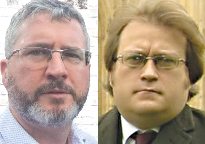 Harrington: The Extra and its own characters! Martin Newman and Joel Taylor