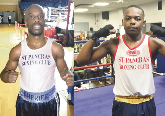 Sherifdeen Lawal (left) and Jermaine Dhliwayo