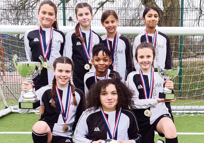 Gospel Oak girls make history Gospel Oak Girls Football Team