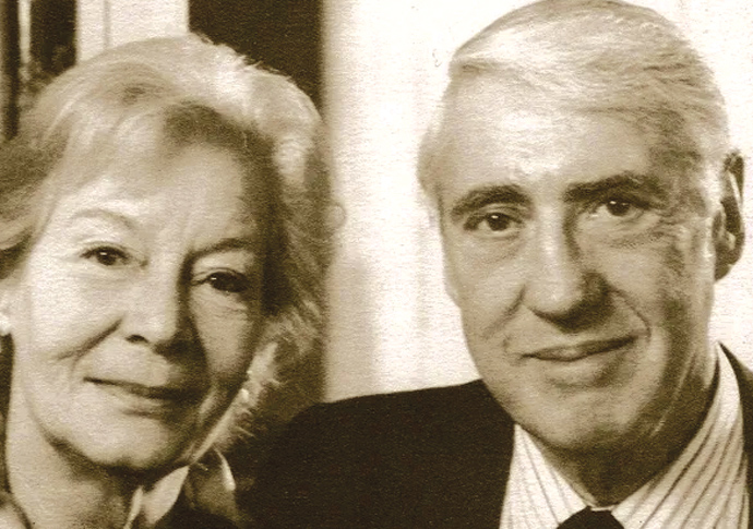 Nina Bawden and husband Austen Kark