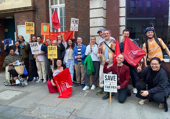 Strikers: ‘We’re not going to go away’ St Mungos