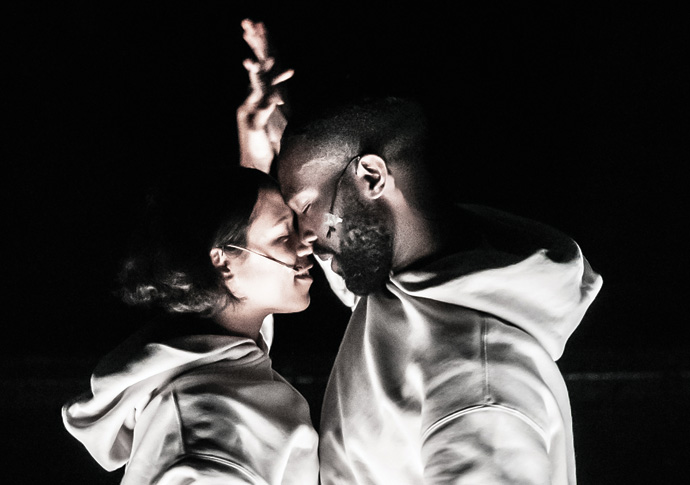 Taylor Russell and Paapa Essiedu in The Effect Photo by Marc Brenner