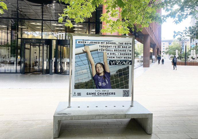 Kaya stars in posts-modern art Kaya Kando-Vogel poster