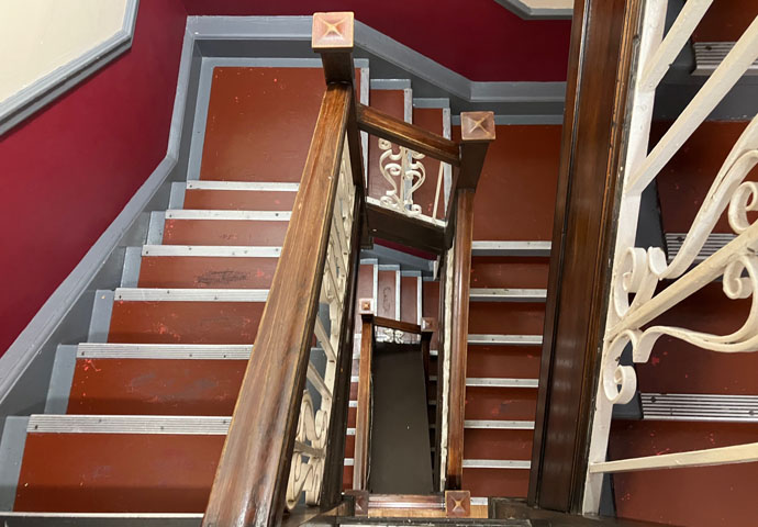 The India Club staircase