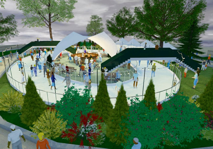 Festive ice rink bid wins the day Ice rink