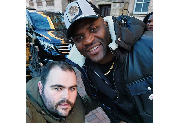 Paul Davis with Francis Ngannou