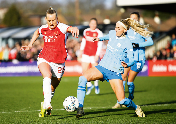 Cup exit a fresh blow for Gunners Adobe Womens FA Cup - Arsenal v Manchester City - Mangata Pay UK Stadium (Meadow Park)