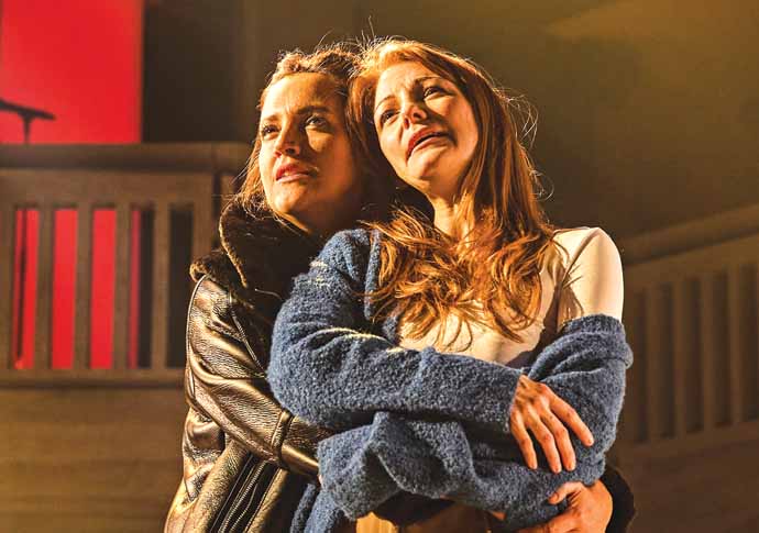 Review: Standing at the Sky’s Edge, at Gillian Lynne Theatre Lauryn Redding and Laura Pitt-Pulford in Standing at the Sky's Edge Credit Brinkhoff-Moegenburg