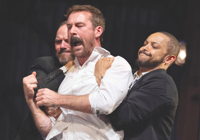 Review: Boys from the Blackstuff, at National Olivier Theatre Boys From the Black Stuff. Play performed at the Garrick Theatre, London, UK