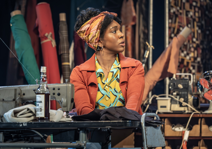 Review: Alterations, at National Theatre Cherrelle Skeete (Darlene Holt) in Alterations at the National Theatre. Photographer Marc Brenner 2449