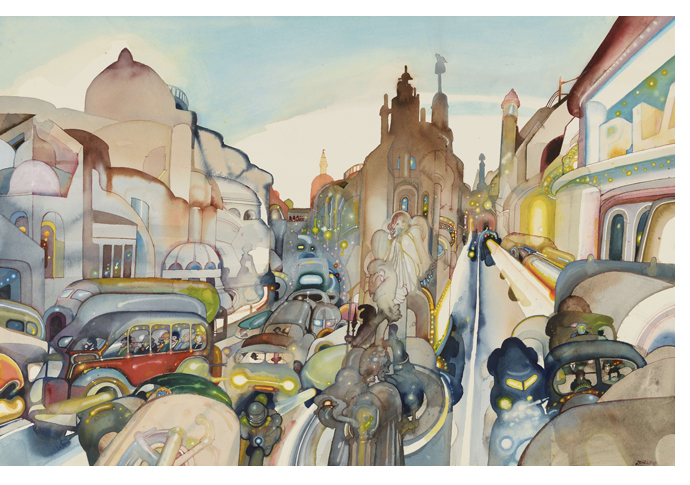 David Evans traffic credit The Artist’s Estate Courtesy of Liss Llewellyn and Three Highgate