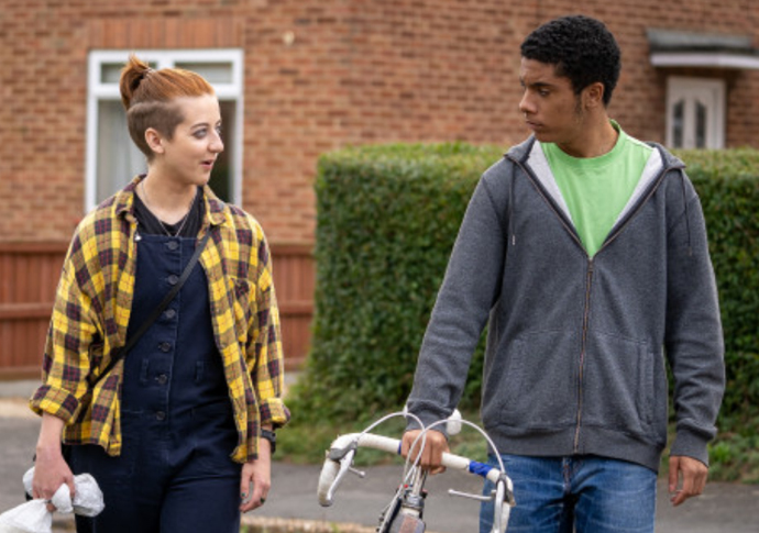 Chicken Town is heartwarming, funny – and very silly indeed Amelie Davies and Ethaniel Davy in Chicken Town