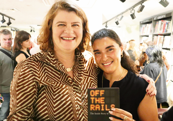 Harrington: We can’t even build a new railway sally gimson & Nasrine Djemai at book launch