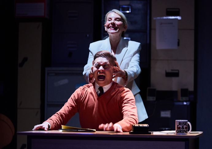 Nathan Clarke as Richie and Allison McKenzie as the Voice_credit Rich Lakos