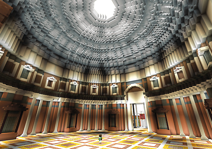 Minecraft portal at museum Soane's Portals to the Past (2 of 3) copy