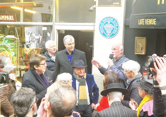 Logie Baird in Soho, TV’s birthplace baird
