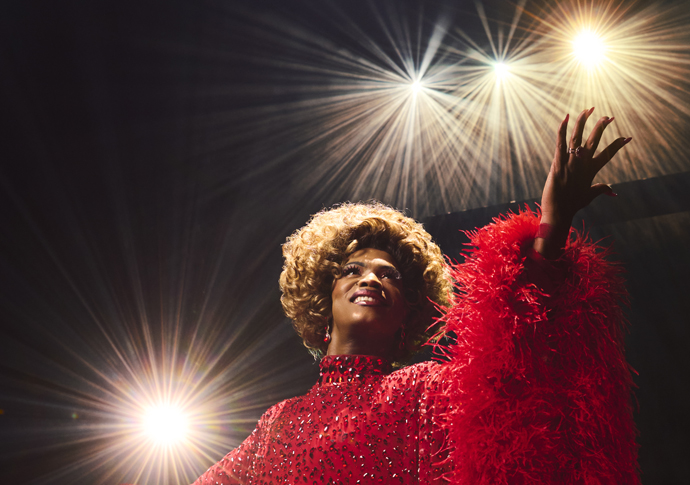 Review: Kinky Boots, at London Coliseum Johannes Radebe as Lola in KINKY BOOTS THE MUSICAL credit Matt Crockett