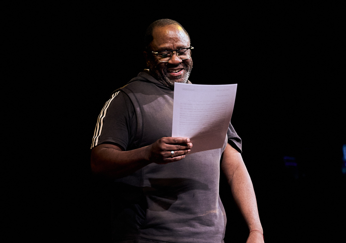 Review: White Rabbit Red Rabbit, at Duchess Theatre 84 Lucian Msamati in White Rabbit Red Rabbit (c) Sarah Larby new