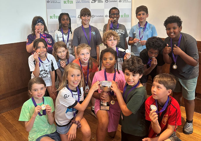 Top awards for borough’s young stars Camden Active Schools Champions - Torino