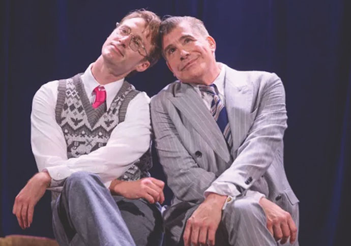 Review: Here Comes J Edgar, at King’s Head Theatre Hugo Bolton and Bryan Batt in Here Comes J Edgar photo Mark Douet